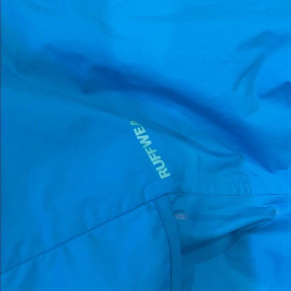 RuffWear Teal and Blue Dog Rain Jacket Size Medium - Picture 3 of 6